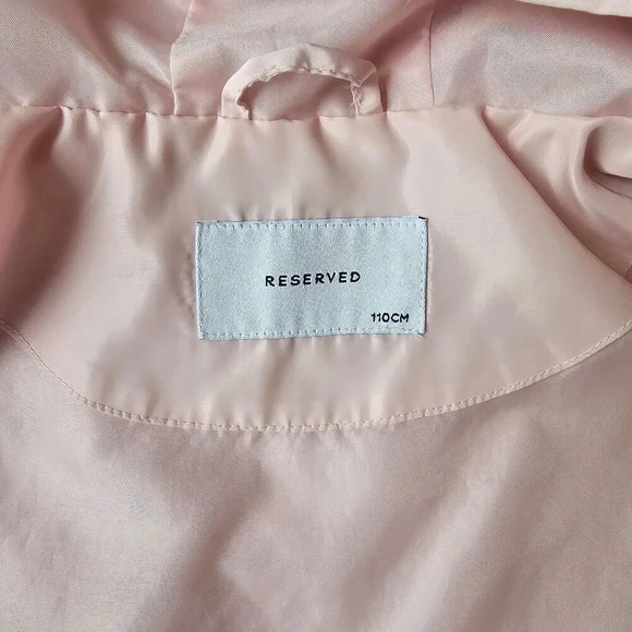 Reserved girls hooded light pink coat size 110cm/ 5T - Picture 5 of 9